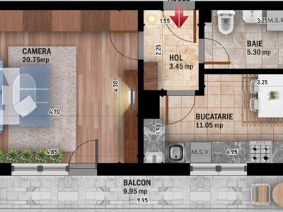 Apartament 1 cameră Pallady - bloc nou